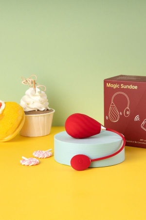 Игрушка виброяйцо SUNDAE (управление со смартфона)